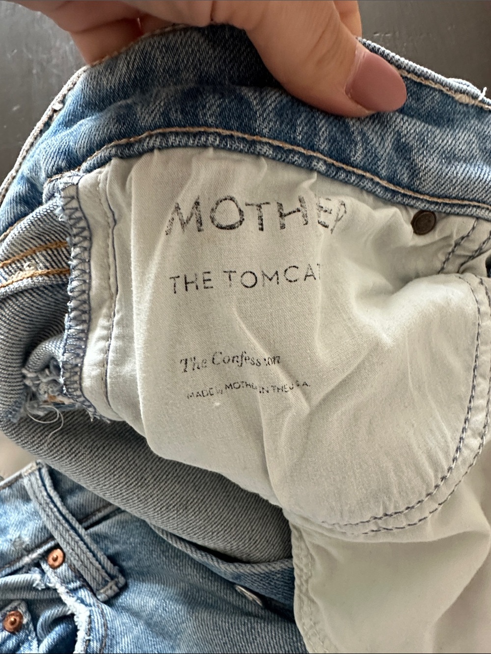 MOTHER The Tomcat Women's Light Blue Boyfriend Jeans